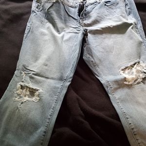 Torrid Lace Knee Jeans